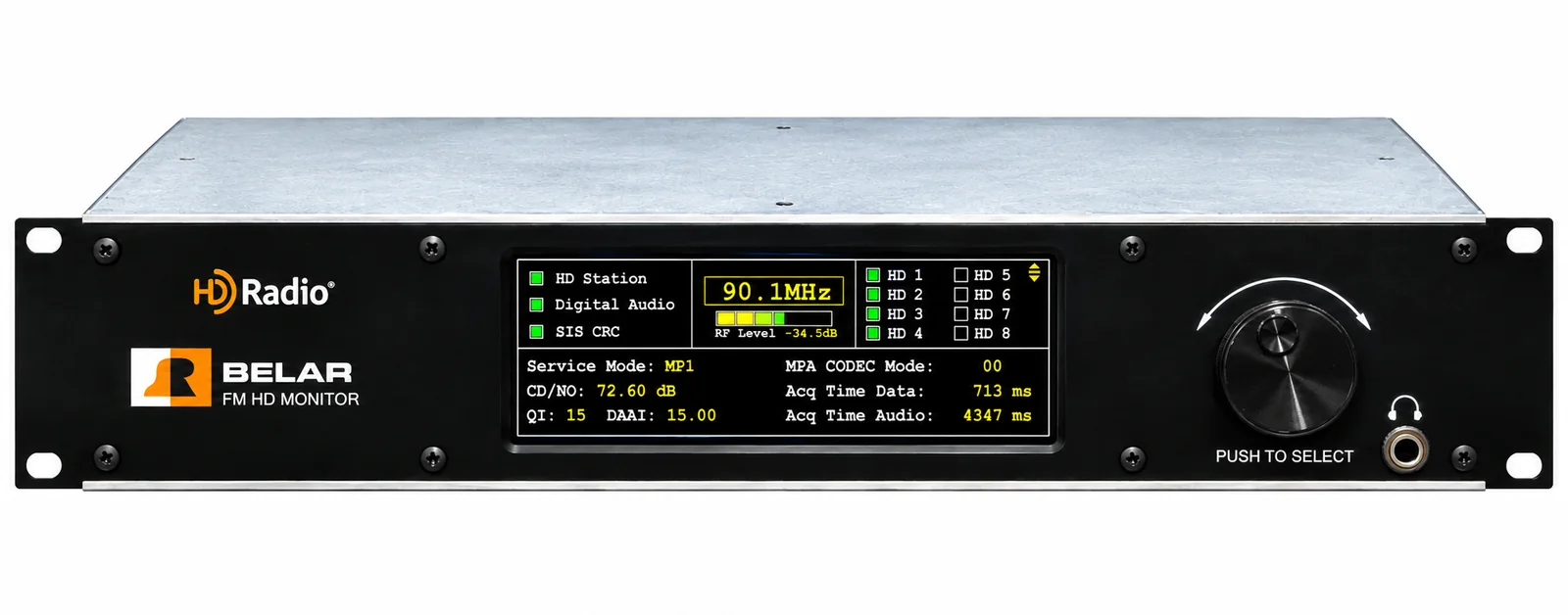 Belar FMHD-1 front panel